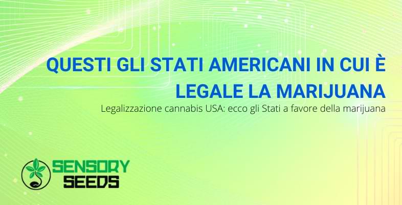 stati americani in cui è legale la marijuana