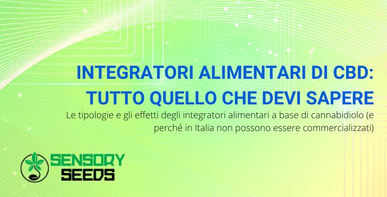 Integratori alimentari a base di CBD