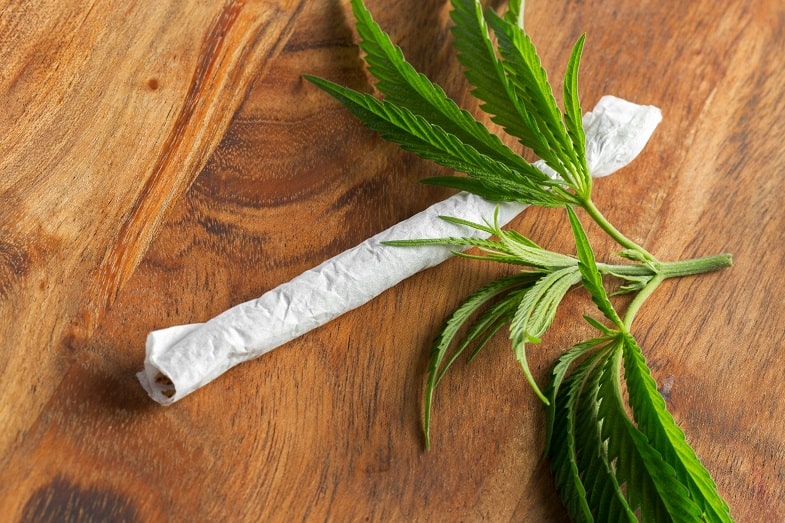 Joint di cannabis puro